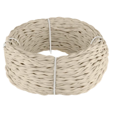 Изображение Ретро кабель витой 2х2,5 (песочный) 50 м W6452646