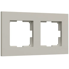 Изображение Рамка на 2 поста Slab (дымчатый софт) W0022917